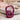 Fuchsia Tigers Eye Gemstone Beaded Wristlet with a Rose Gold-plated Keyring